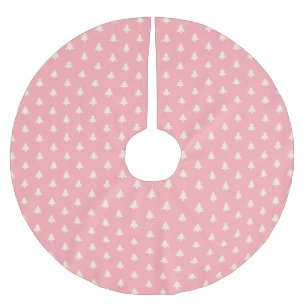 Moderne, einfache, rosa, beige Weihnachtsbaumen Polyester Weihnachtsbaumdecke
