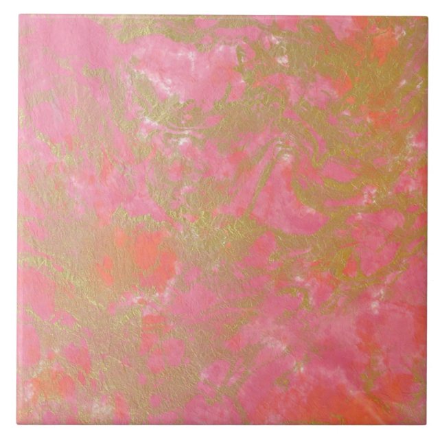 Moderne, einfache rosa Imitate Marmorplatte Fliese (Vorderseite)