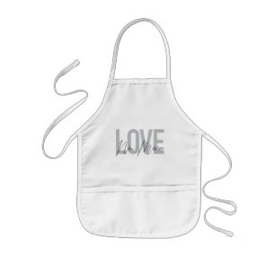 Moderne, einfache, schicke, coole Design-Liebe New Kinderschürze