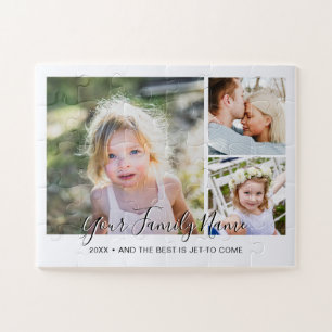 Moderne einfache Schriftfamilien-Fotocollage