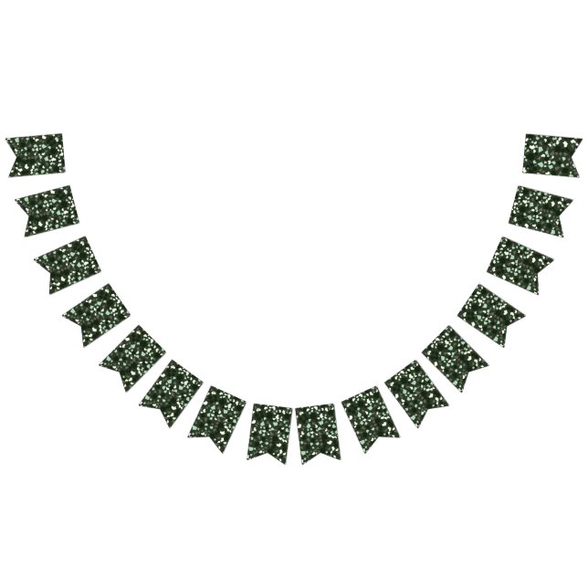 Moderne einfache Schwarz-Grün-Terrazzo-Höhle Wimpelkette (Alle)