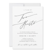 Moderne einfache Schwarz-Weiß-Hochzeit