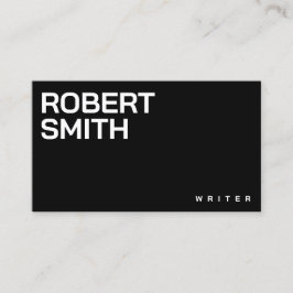 Moderne, einfache Schwarz-Weiß-Visitenkarte Visitenkarte