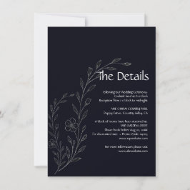 Moderne, einfache schwarz-weiße, minimalistische, save the date