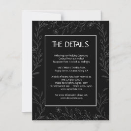 Moderne, einfache schwarz-weiße, minimalistische, save the date