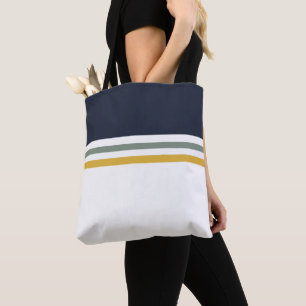 Moderne einfache Streifen gestreift Tasche