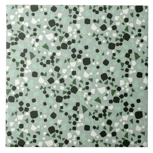 Moderne, einfache Terrazzo Fliese (Vorderseite)
