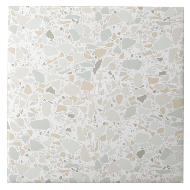 Moderne, einfache Terrazzo Fliese (Vorderseite)