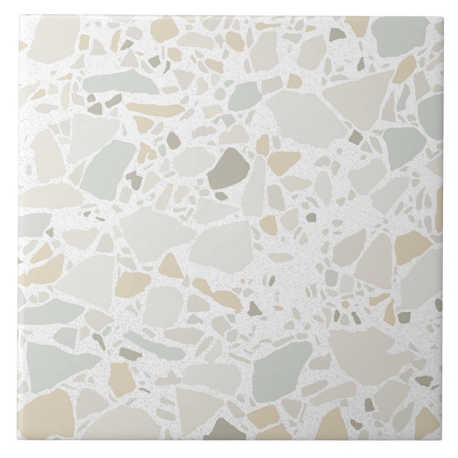 Moderne, einfache Terrazzo Fliese (Vorderseite)