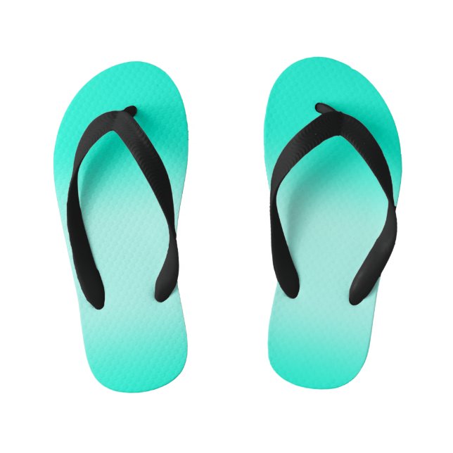 Moderne, einfache, türkisfarbene Farbe Kinderbadesandalen (Fußbett)
