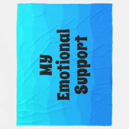 moderne einfache Typografie elegante Aqua-Blau lus Fleecedecke