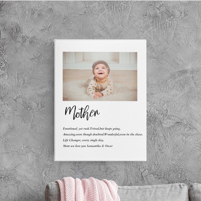 Moderne, einfache und beste Mutter je Bestes Schön Leinwanddruck (Von Creator hochgeladen)