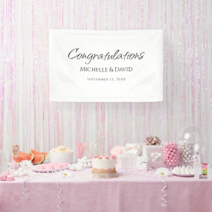 Moderne, einfache und elegante Script-Hochzeitsemp Banner