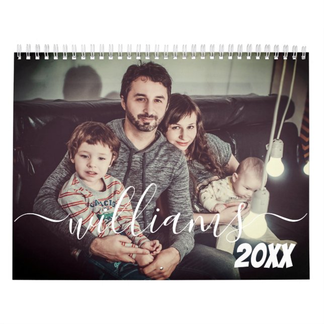Moderne, einfache und spielerische Skriptfamilie Kalender (Titelbild)