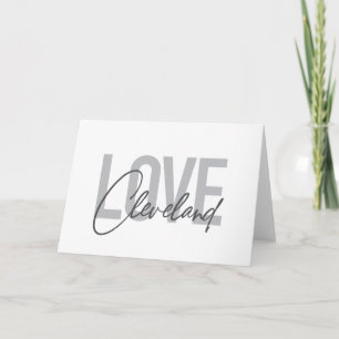 Moderne, einfache, urbane, coole Design Liebe Clev Karte