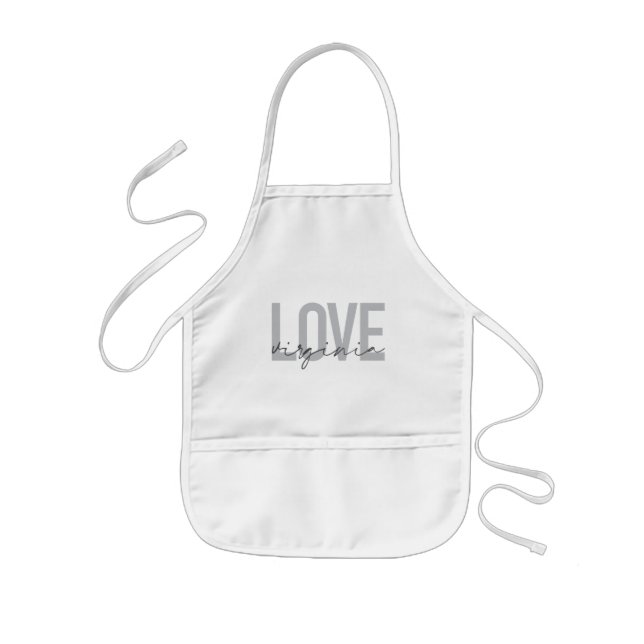 Moderne, einfache, urbane, coole Design Liebe Virg Kinderschürze (Vorne)