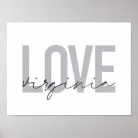 Moderne, einfache, urbane, coole Design Liebe Virg