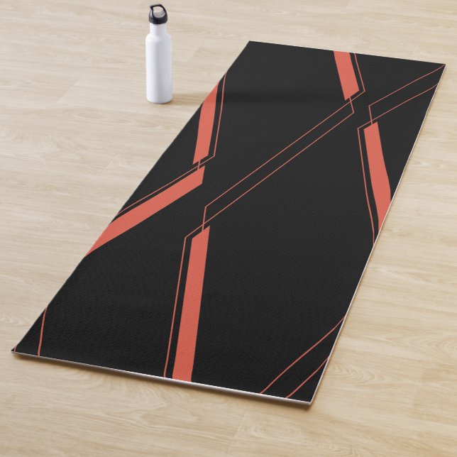 Moderne, einfache urbane Pflanze-Abstraktionskunst Yogamatte (Beispiel)