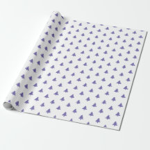 Moderne einfache Weihnachtsbäume Periwinkle Blue