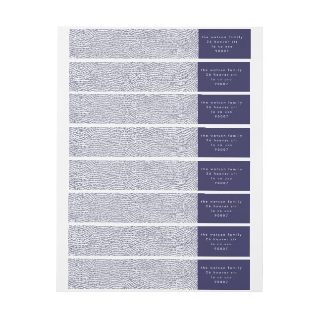 Moderne, einfache Weihnachtsblu Doodle-Rücksendead (Bogen)