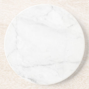 Moderne einfache weiße Marmor-Rustic-Papier-Unters Getränkeuntersetzer