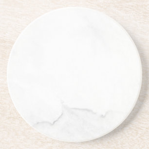 Moderne einfache weiße Marmor-Rustico-Papier-Unter Getränkeuntersetzer