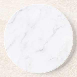 Moderne einfache weiße Marmor-Rustico-Papierservie Getränkeuntersetzer