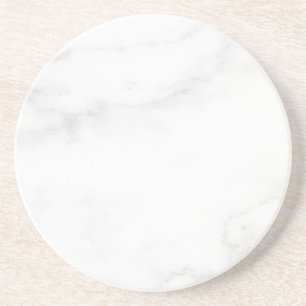 Moderne einfache weiße Marmor-Rustico-Untersetzer  Getränkeuntersetzer