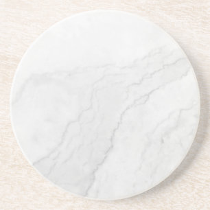 Moderne einfache weiße Marmor-rustikale Papierserv Getränkeuntersetzer