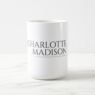 Moderne einfache weiße trendige minimalistische ei kaffeetasse