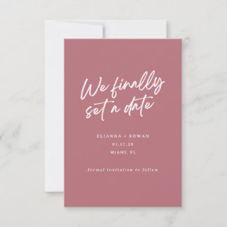 Moderne einfache wir haben endlich ein Datum Hochz Save The Date