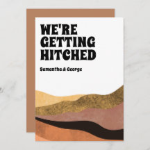 Moderne, einfache wir werden Hitched Boho Wedding