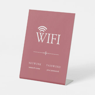 Moderne einfache WLAN-Netzwerk-Passwort-Schild Dus Sockelschild