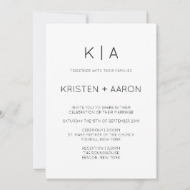 Moderne Einladung zum Hochzeitsfeiern