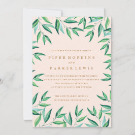 Moderne Einladung zum Hochzeitsfeiern am tropische