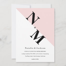 Moderne Einladung zur Hochzeit