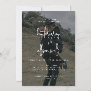 Moderne Einladung zur Hochzeit von Fotos