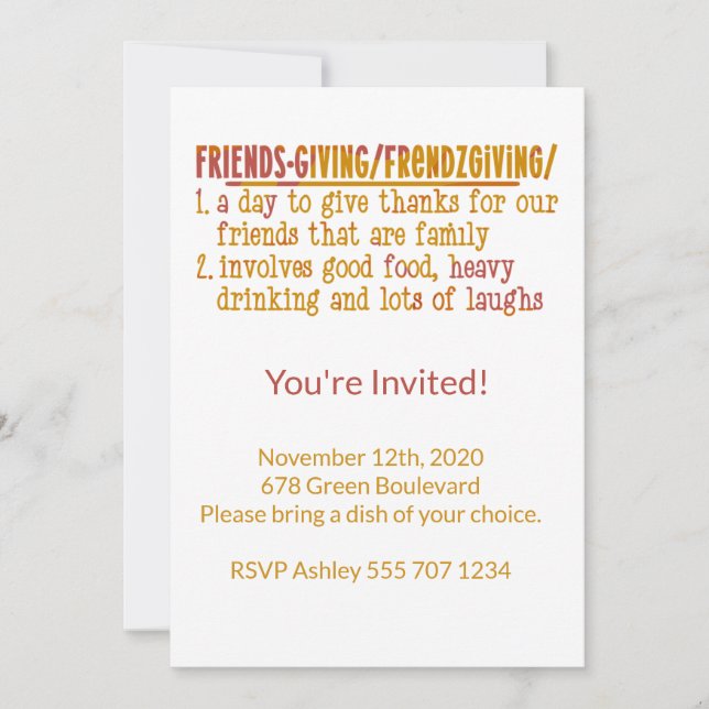 Moderne Einladungen (Vorderseite)