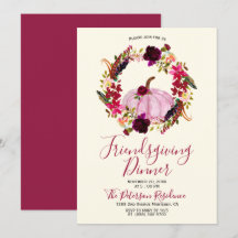 Moderne Einladungen für Burgund florale Freundscha
