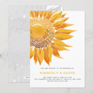 Moderne Einladungen für Hochzeiten von SunFlower