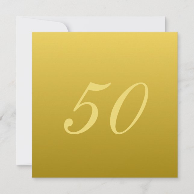 Moderne Einladungen zum 50-jährigen Jubiläum (Vorderseite)