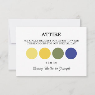 Moderne Eintrittskarte für die Hochzeitskleidung Karte