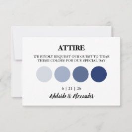 Moderne Eintrittskarte für die Hochzeitskleidung Karte