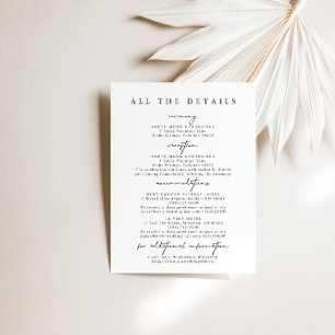 Moderne Eintrittskarten für einfache Hochzeiten Einladung