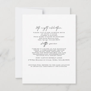 Moderne Eintrittskarten für einfache Hochzeiten Einladung