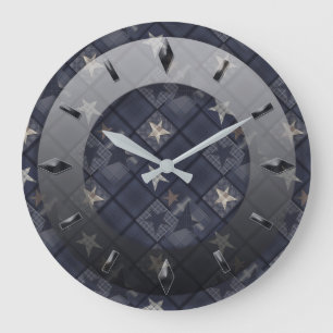 Moderne, élégant, abstrait, décoratif, horloge