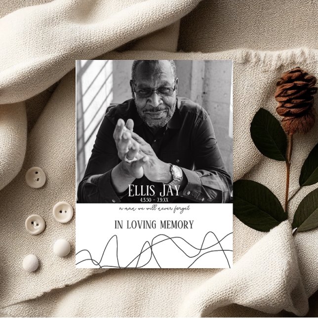 Moderne | Élégant | Conservation | Carte de prière (Créateur téléchargé)