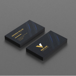 Moderne Elegant Dark Visitenkarte
