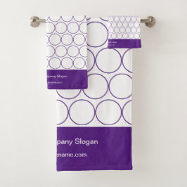 Moderne Elegant Eggplant Couleur Monogramme Salle