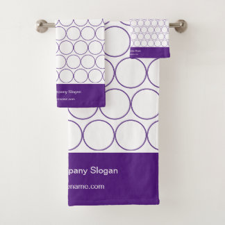 Moderne Elegant Eggplant Couleur Monogramme Salle